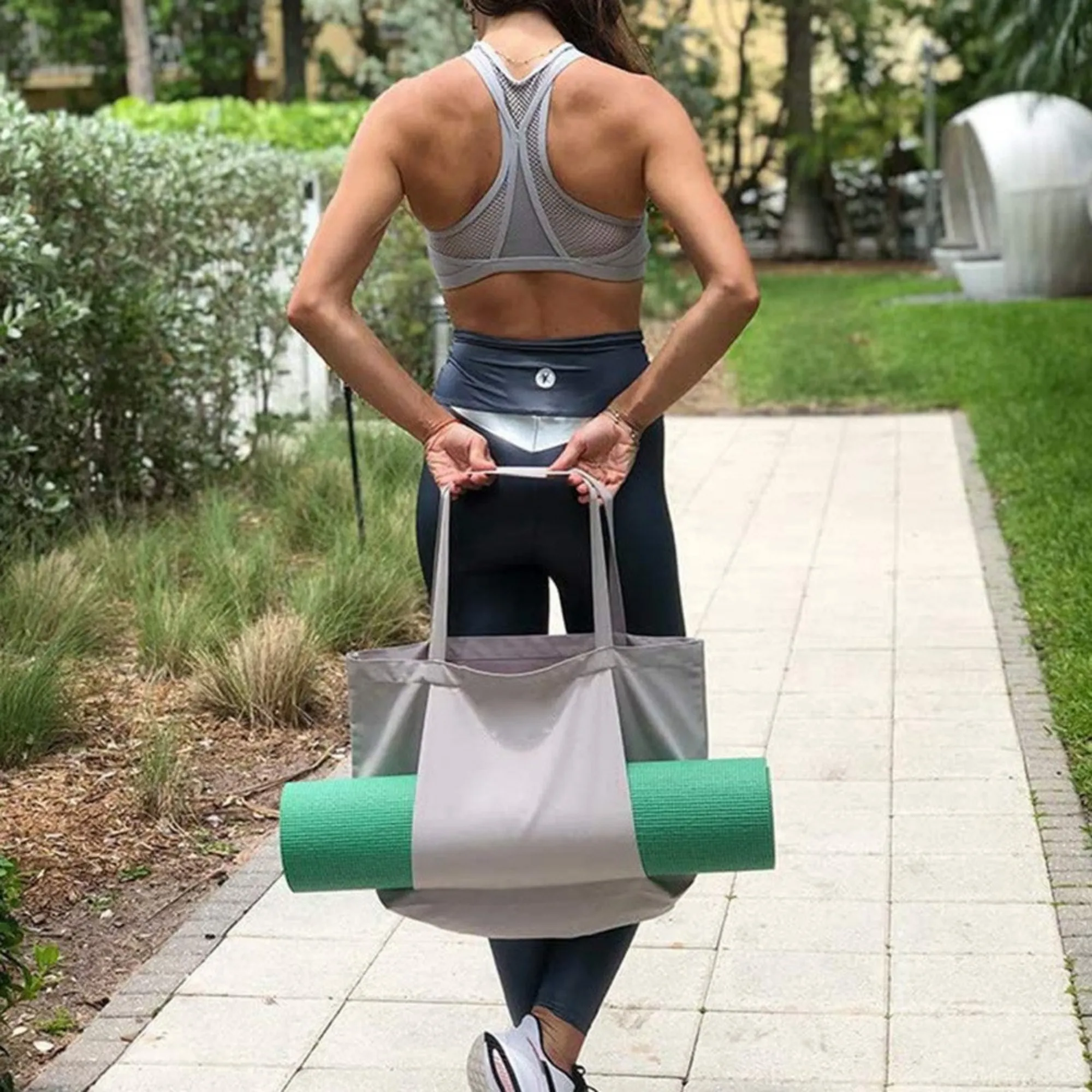 Yoga Pilates Mat Bag Canvas Handbag 9
