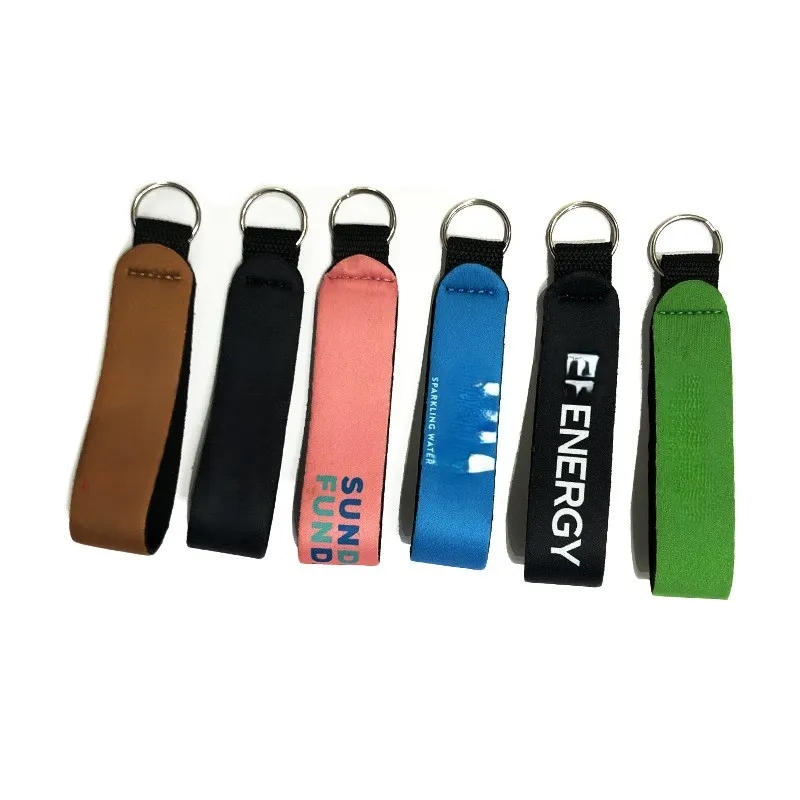 Floating Neoprene Keychain Waterproof Buoyant Key Ring 6