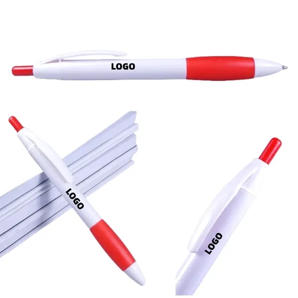 Custom Logo Rubber-Grip Click Pens 6