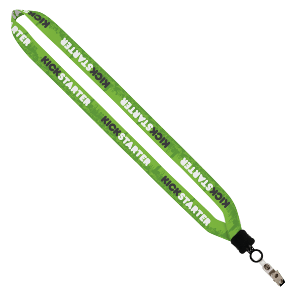 3/4" Dye-Sublimated Lanyard with Plastic Clamshell & Plastic O-Ring 22