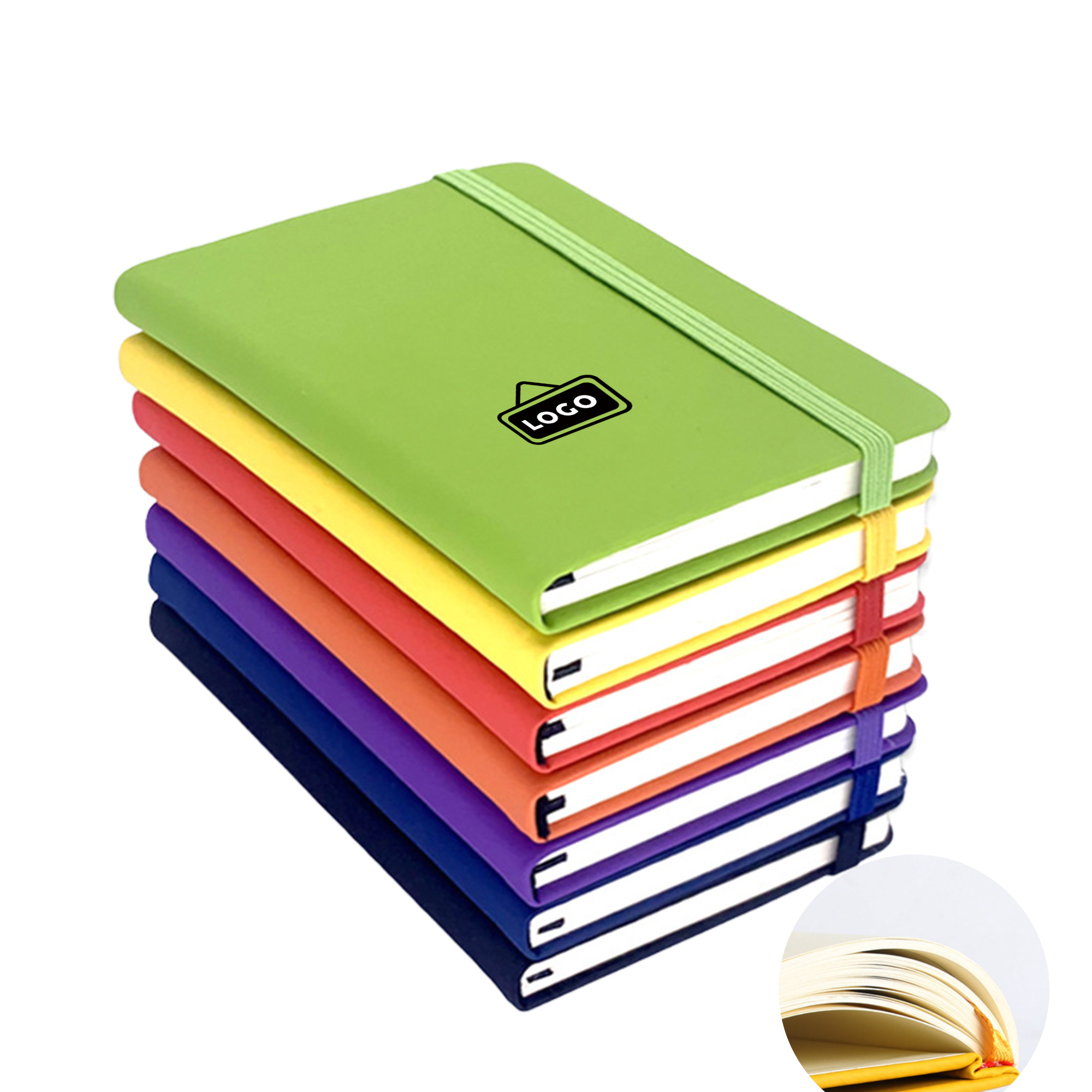 MOQ 50 Personalized A5 Leather Strap Notebook for Office and School 1