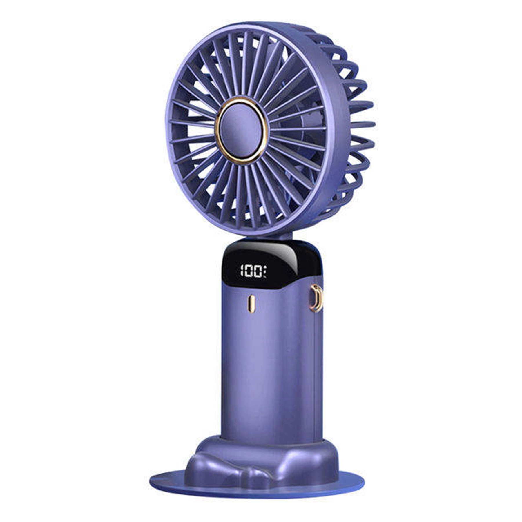 3000 mAh Digital Display Folding Handheld Fan 2