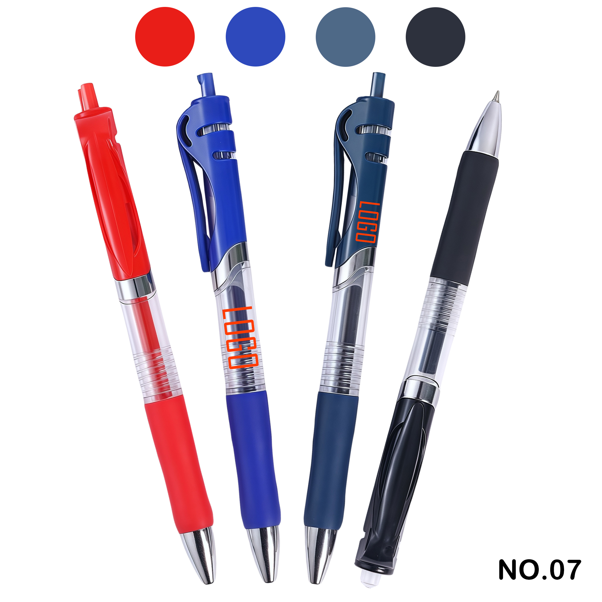 Colorful click-type gel pens 1