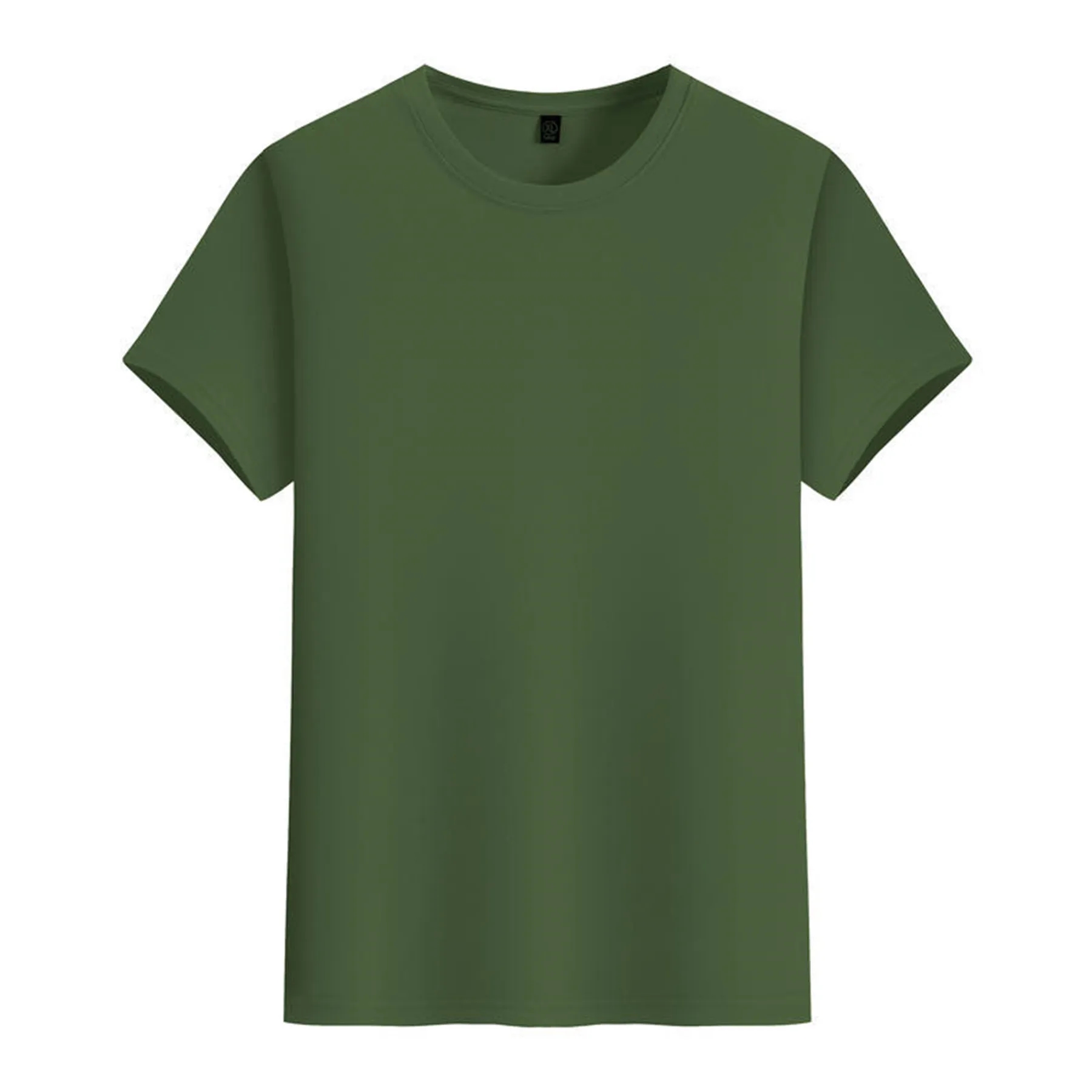 Round Neck Cotton T-Shirt Sweat-Wicking 1