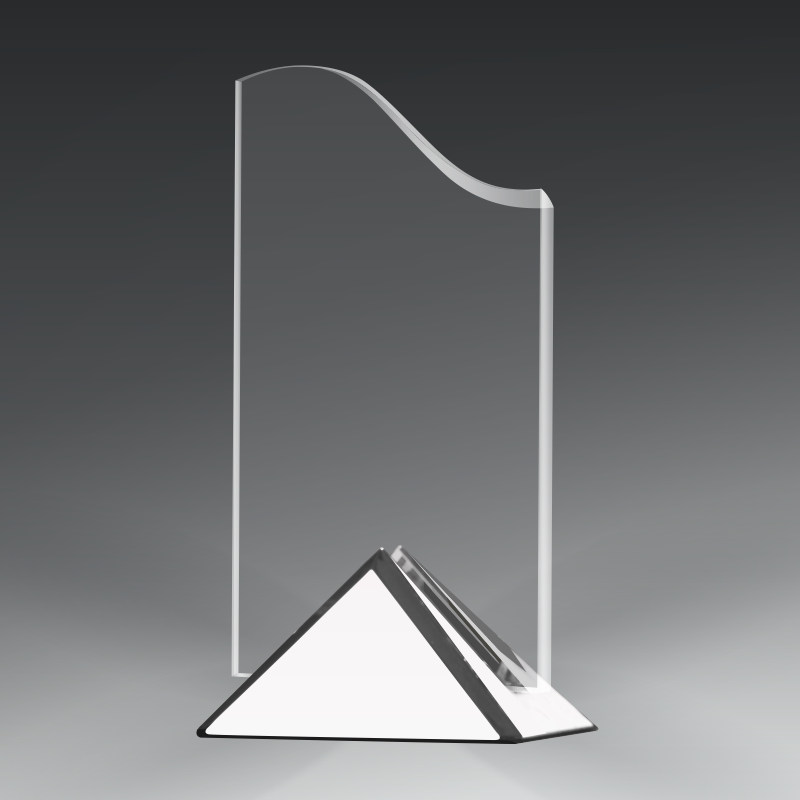 Acrylic Wave in Metal Base 9