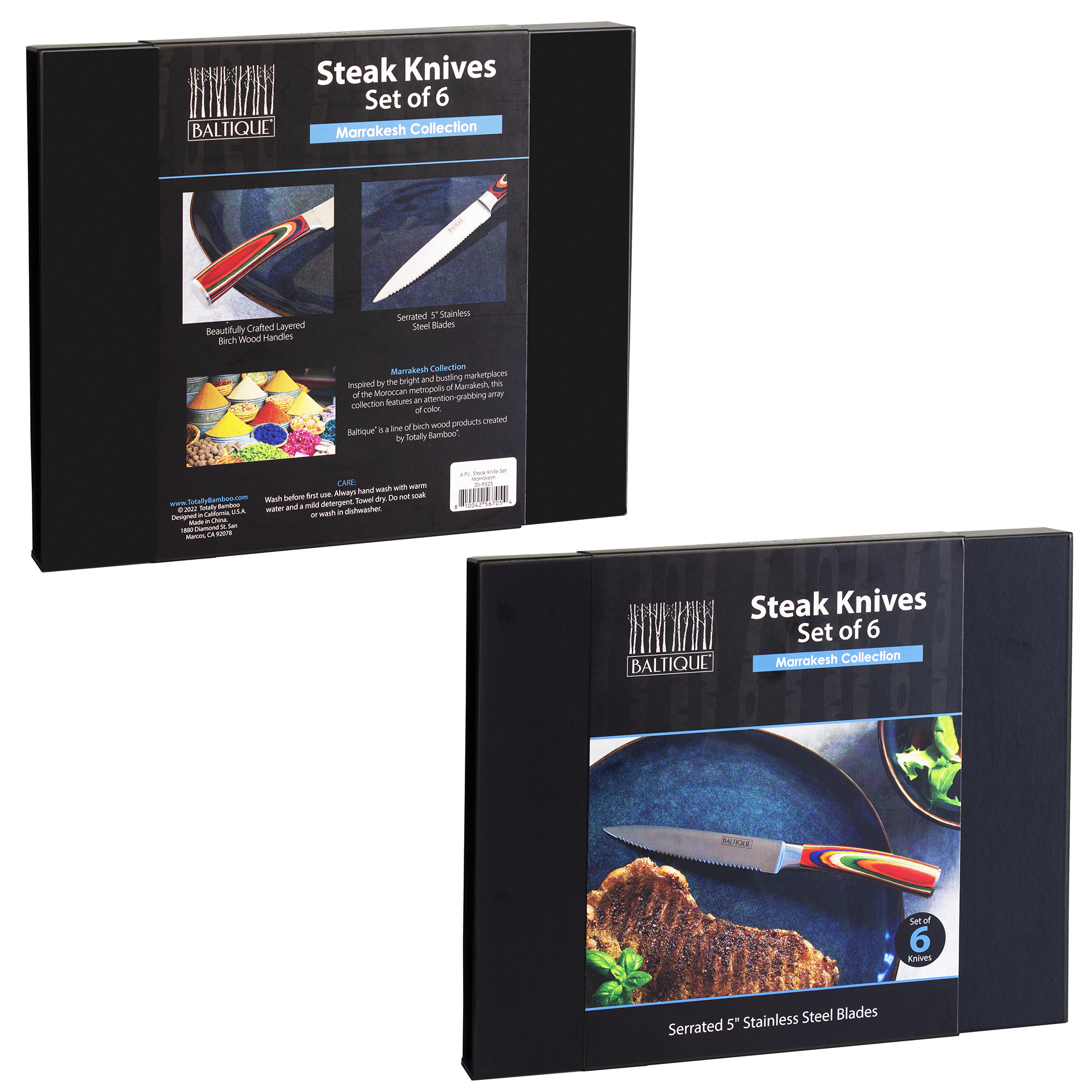 Baltique® Marrakesh 6-Pair Steak Knife Set 6