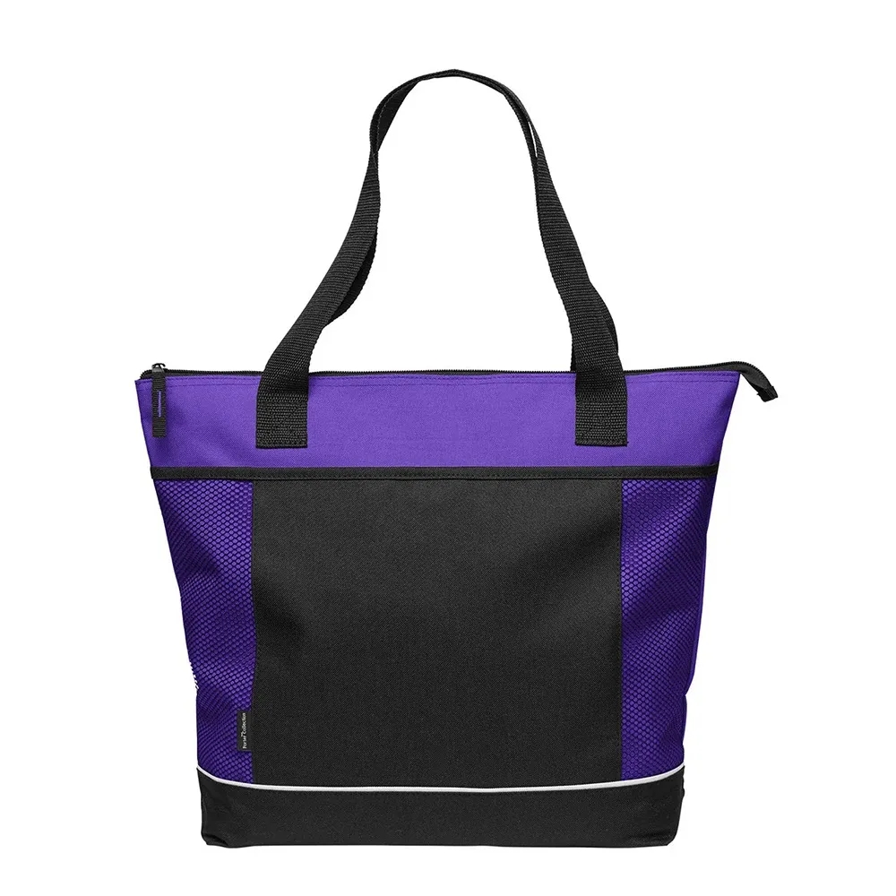 Custom Reusable Zipper Tote Bag 4