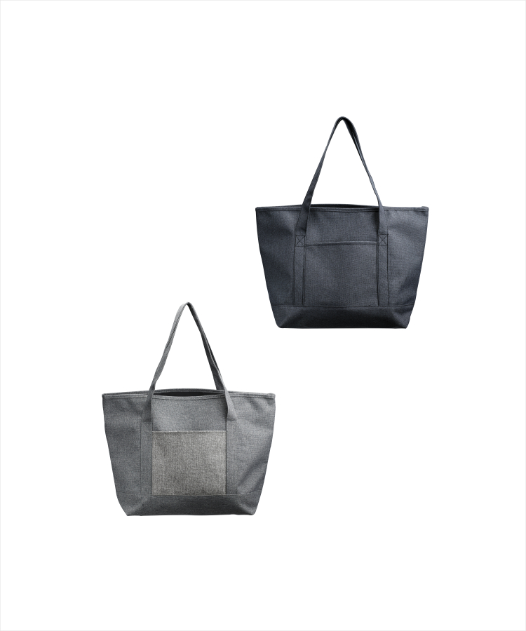 Union Printed - Dungaree Pocket Heathered Tote Bags 4