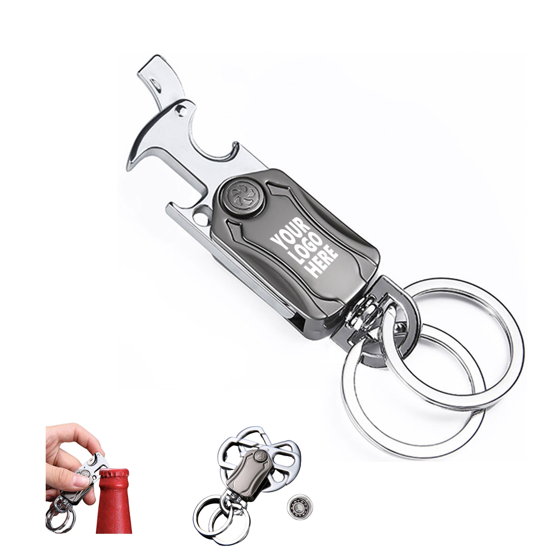 Key Chain With Opener And Phone Holder 2