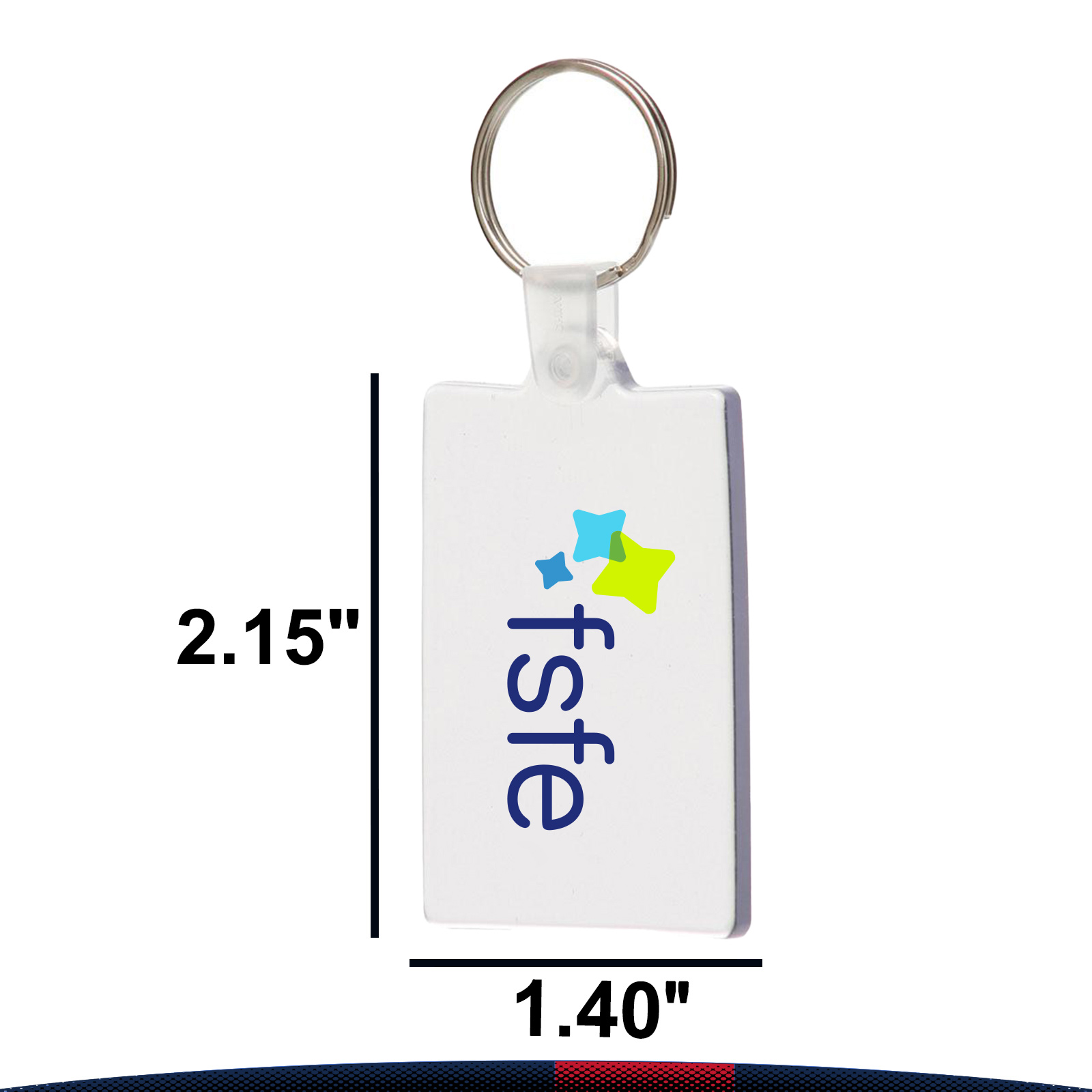 Glarte Rectangle Soft Keychain 5