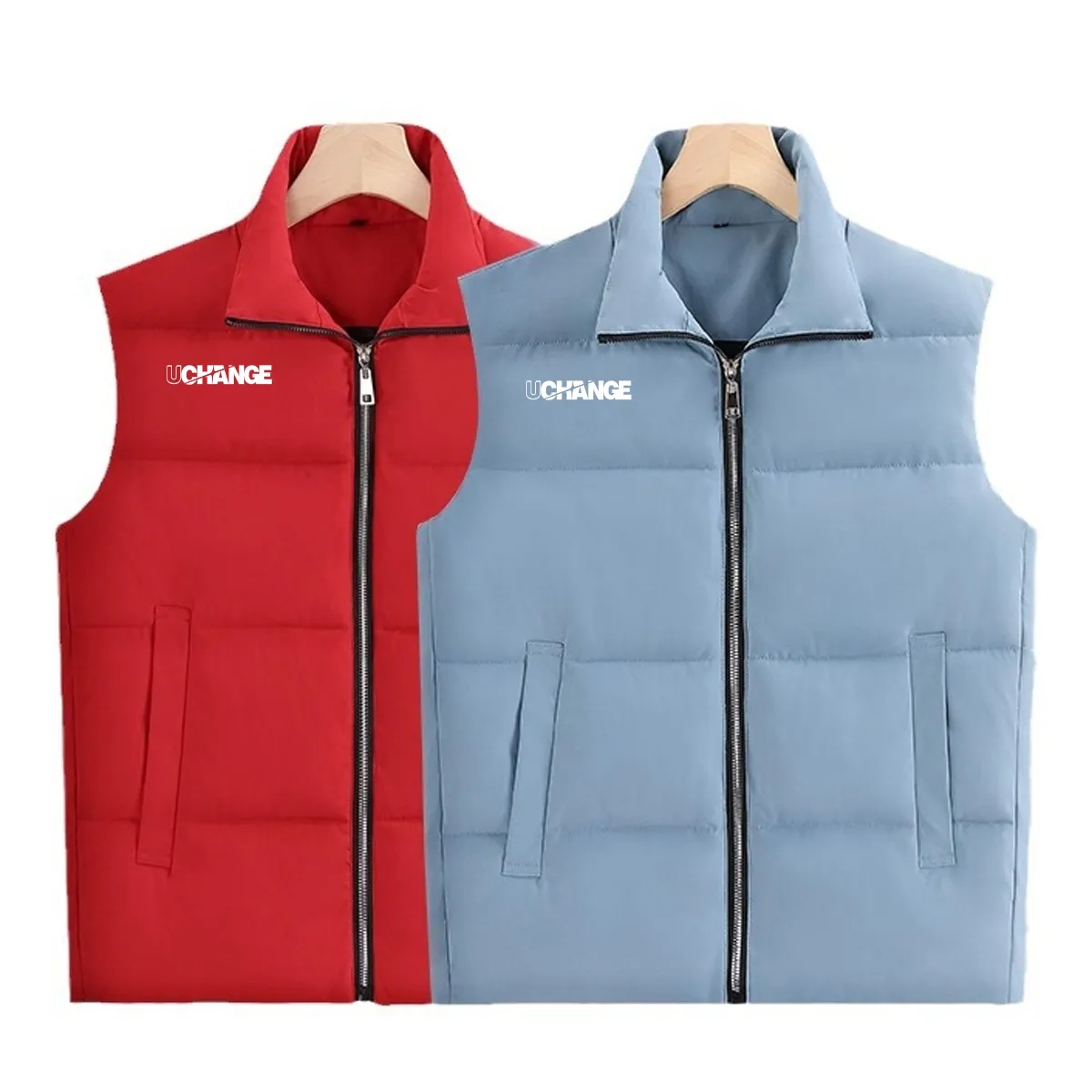 Unisex Insulated Puffer Vest Zip Front 7