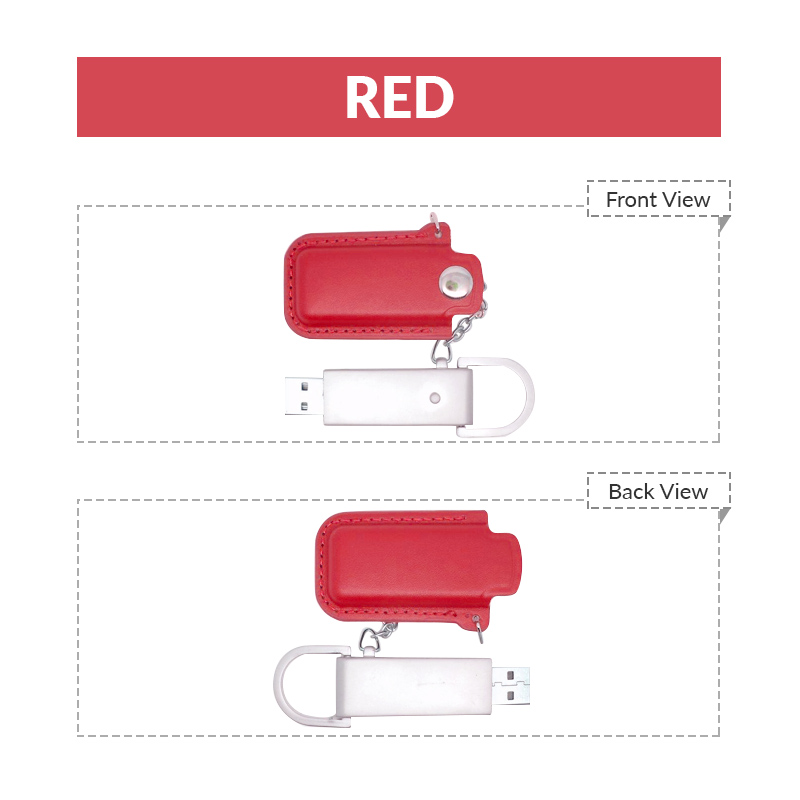 Leather Keyring USB Flash Drive 2