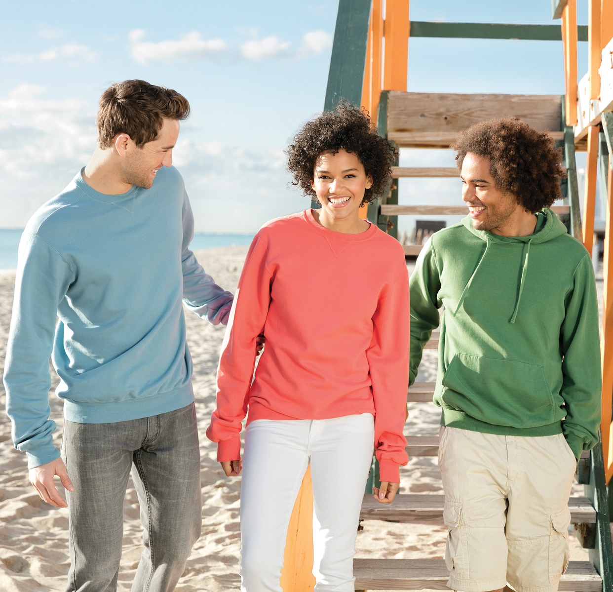 Beach Wash Garment-Dyed Pullover Hooded Sweatshirt