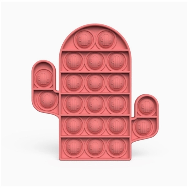 Cactus Shape Silicone Push Pop Bubble Toy 3