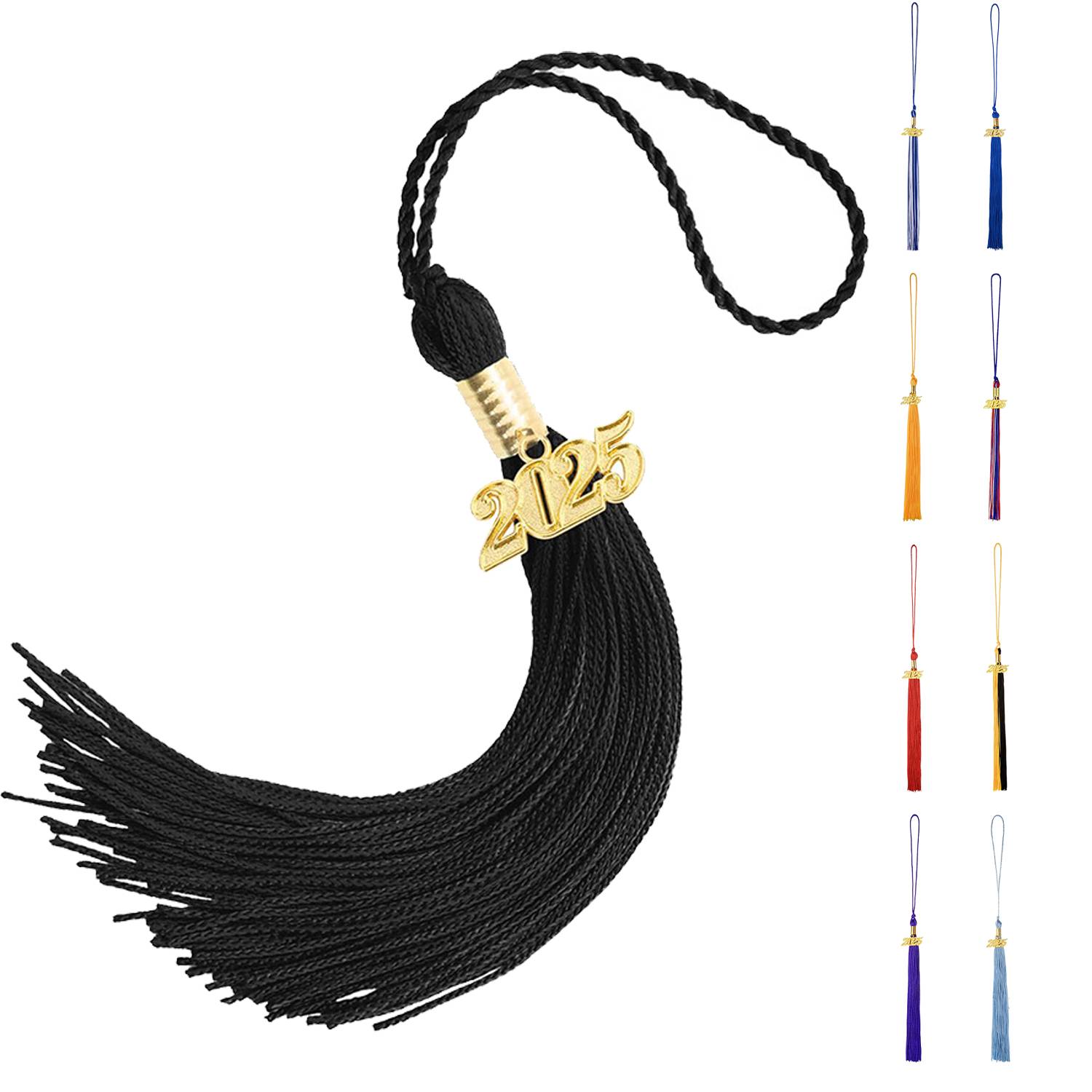 Graduation Tassels With Gold 2025 Year Charm Pendant 3