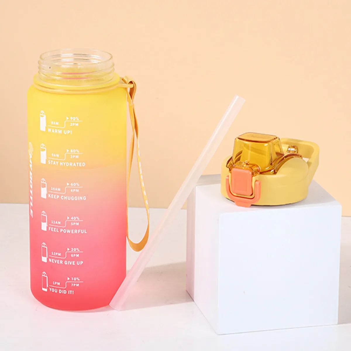 32 Oz. Sports Water Bottle Leak Proof Gradient Cup Fitness 3