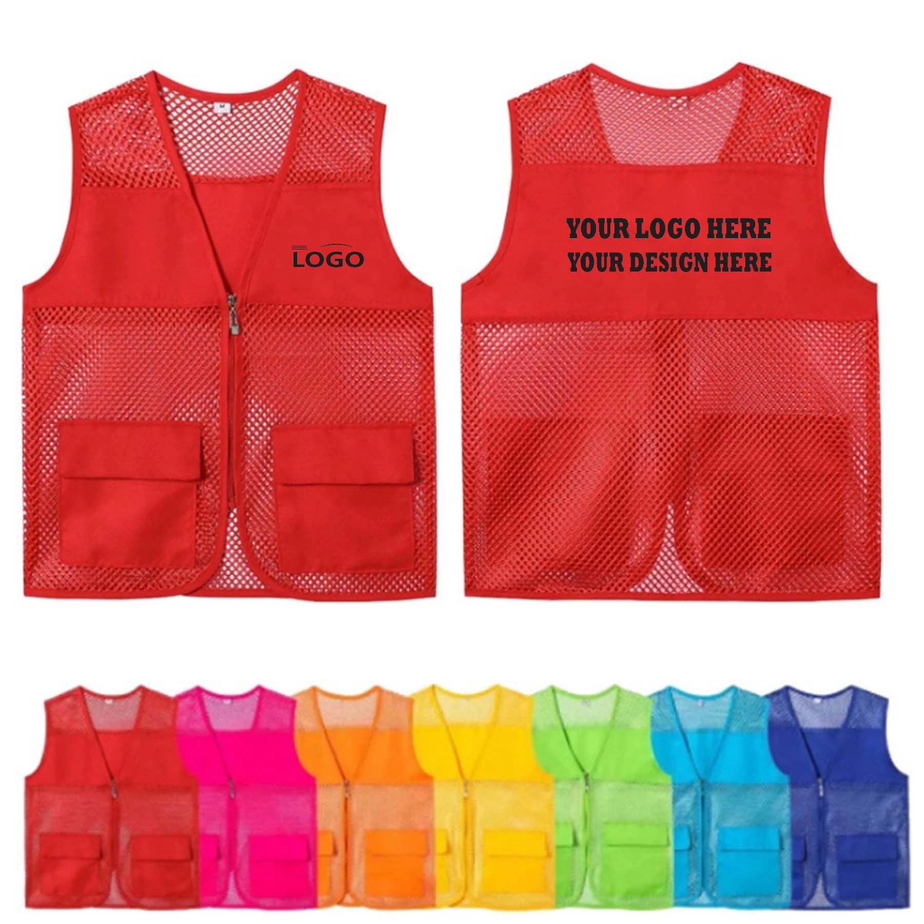 Custom Mesh Volunteer Vest MOQ50 11