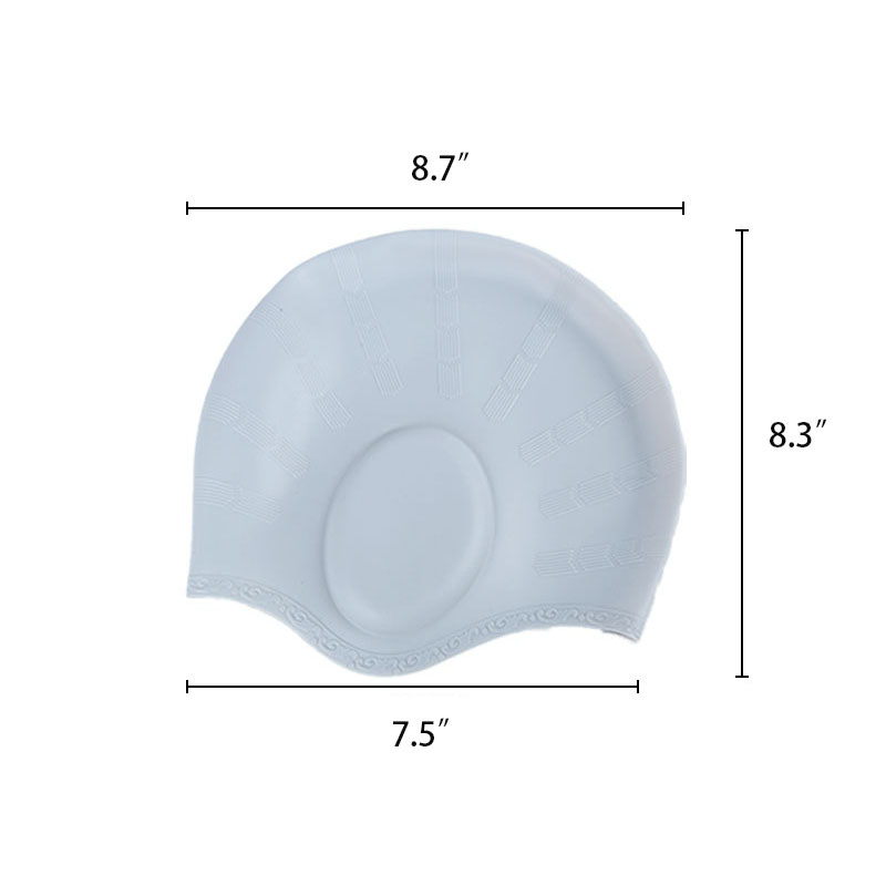 Long Hair Silicone Swimming Cap 2