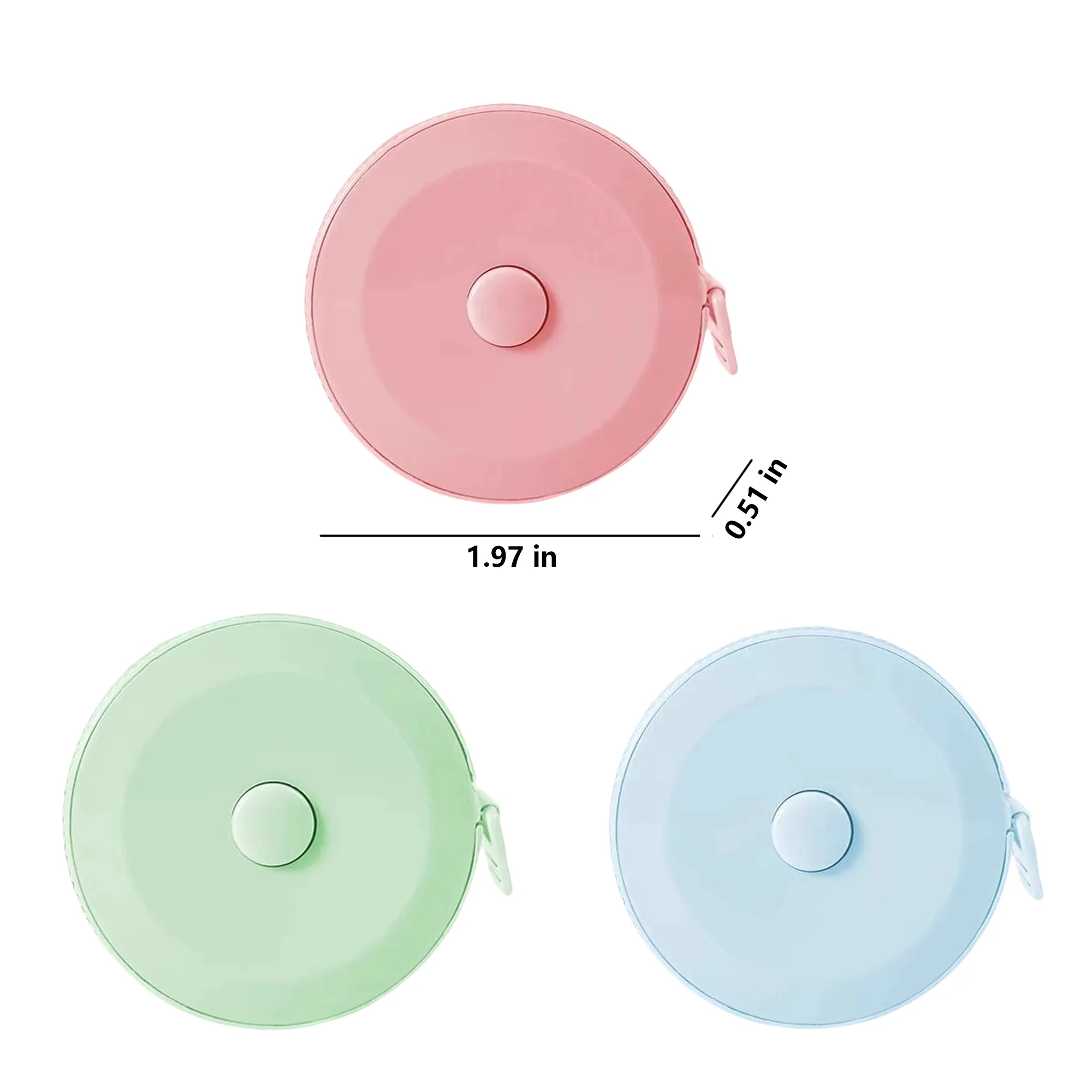 Portable Mini Round Tape Measure 4