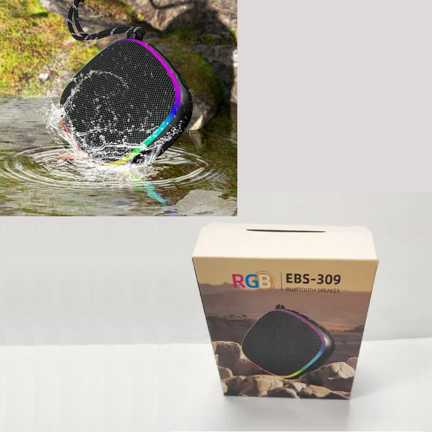 Magnetic Waterproof Wireless Bluetooth Speaker with LED 3