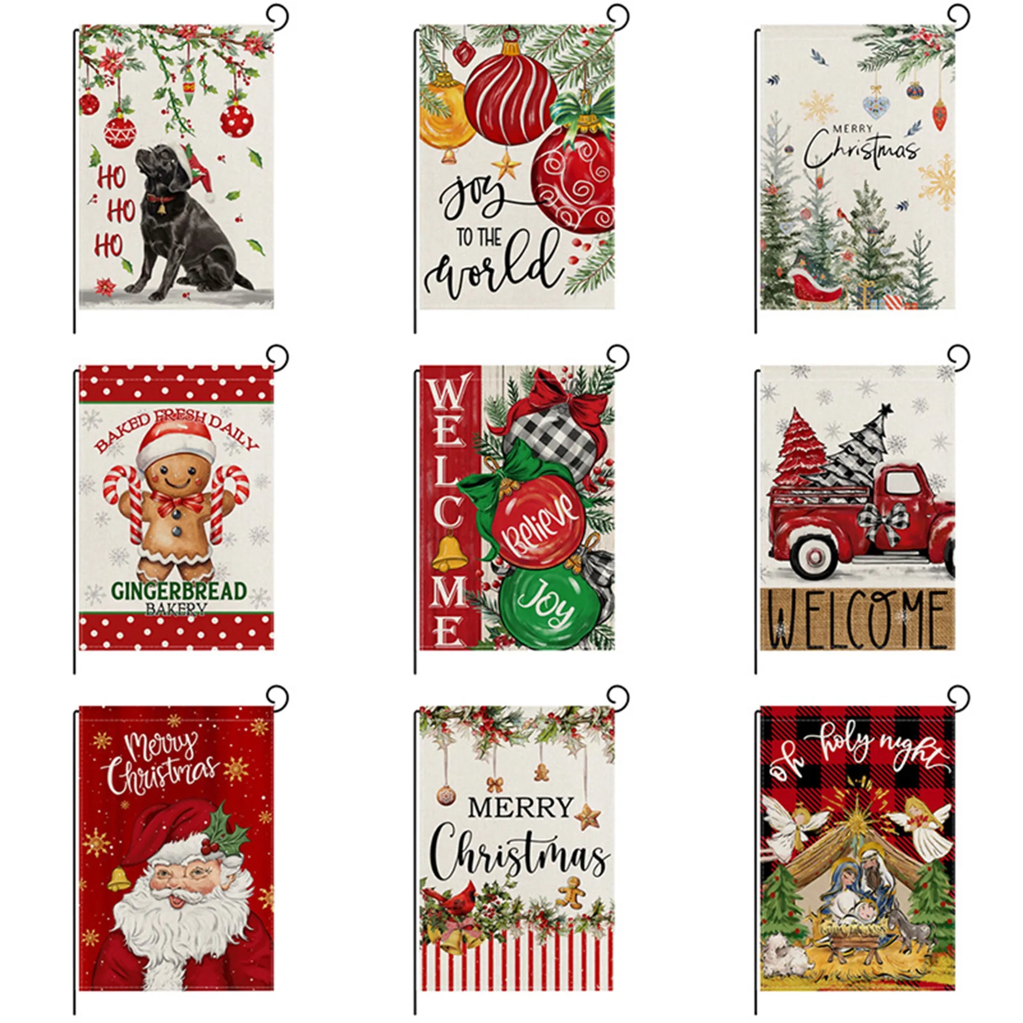 Flax Festival Garden Flag Custom Outdoor Decor 3