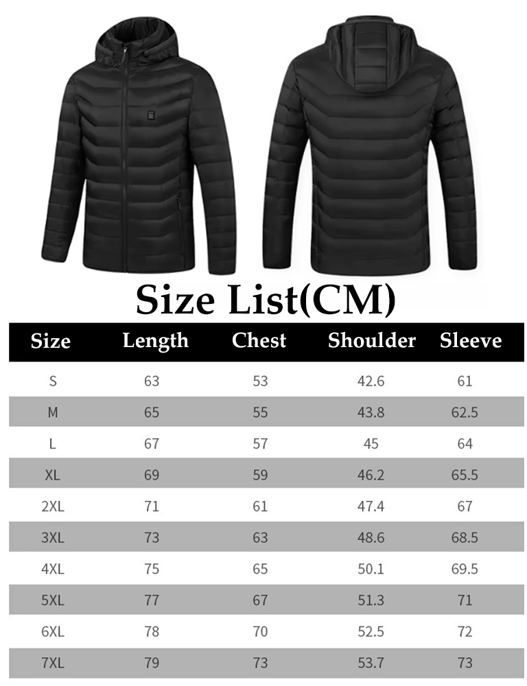 4 Zone Heating Unisex Heated Down Jacket 2
