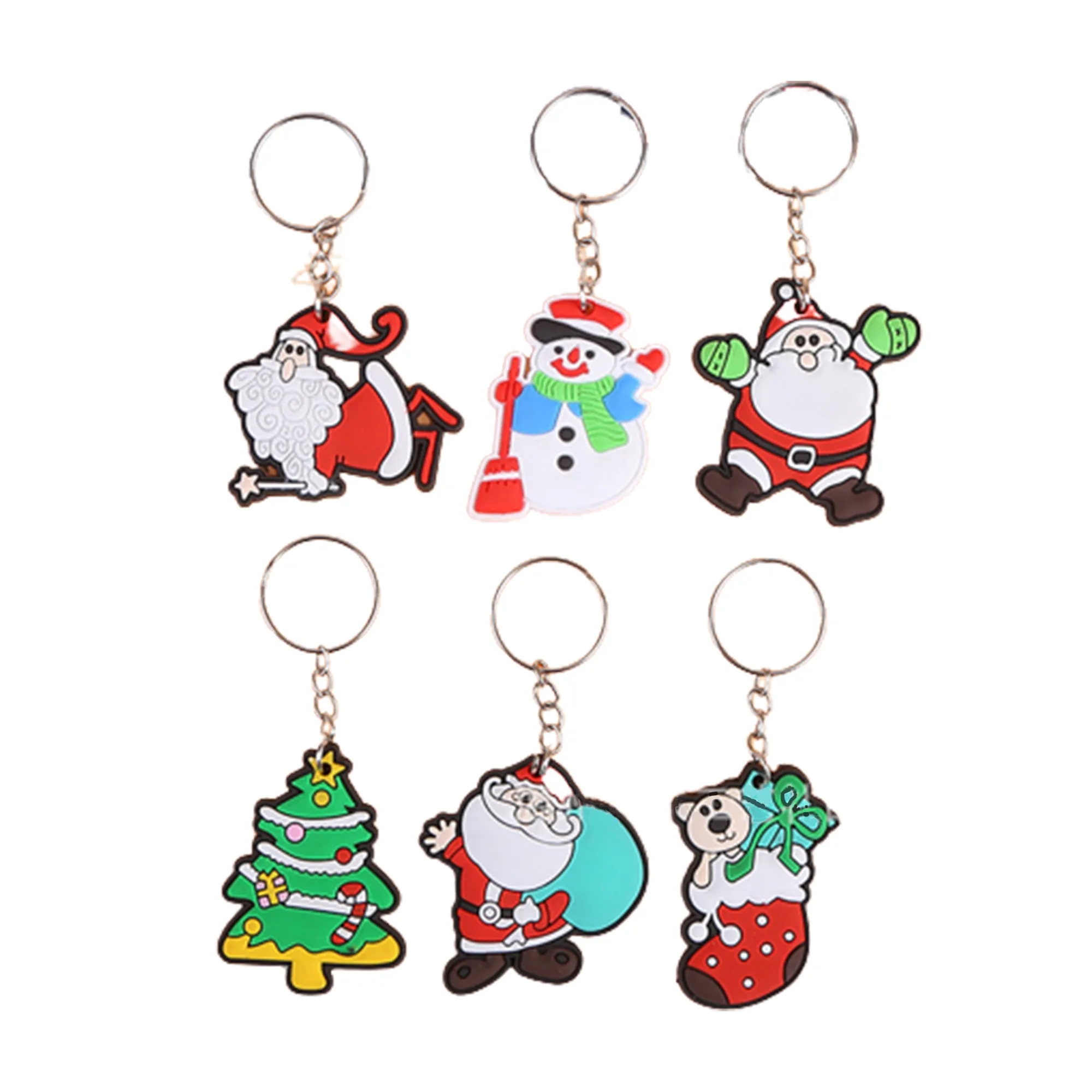 MOQ50 2D Dispensing PVC Soft Rubber Keychain 2