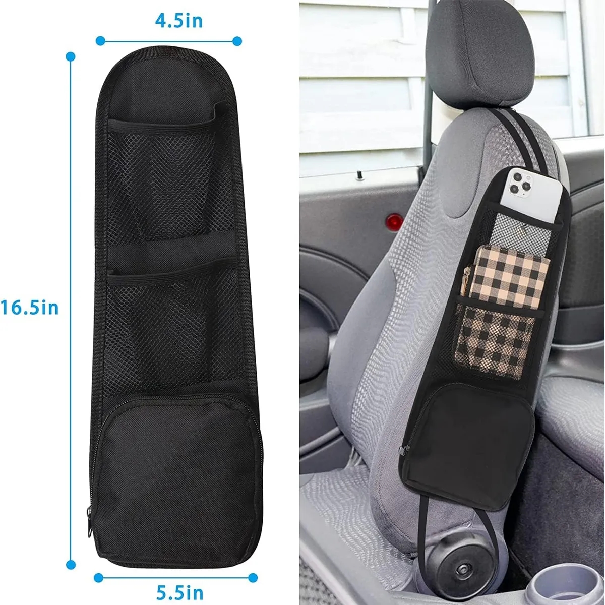 Car Seat Side Organizer Storage Hanging Bag 3