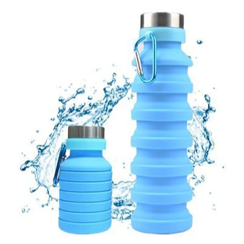 Custom 17 oz Leak Proof Twist Cap Collapsible Water Bottle 3