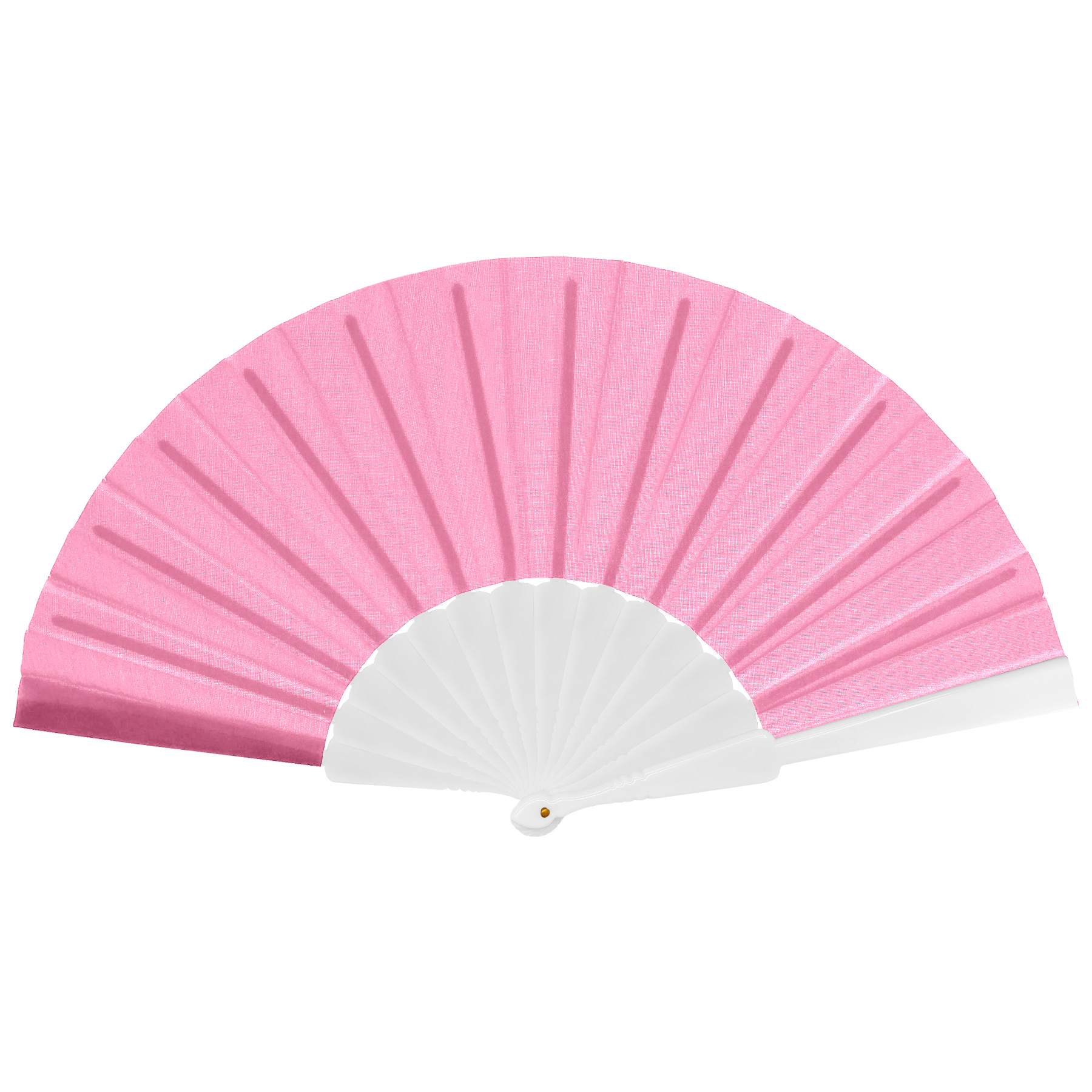 Full-color Folding Polyester Fans With Plastic Handle 6