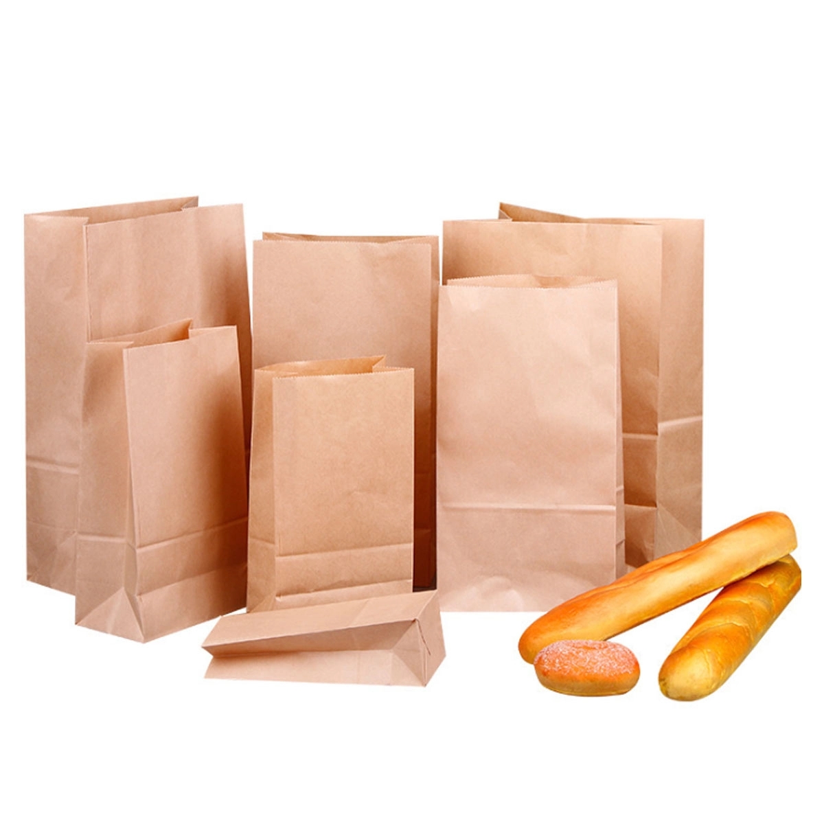 Kraft Brown Paper Bread Bags 3