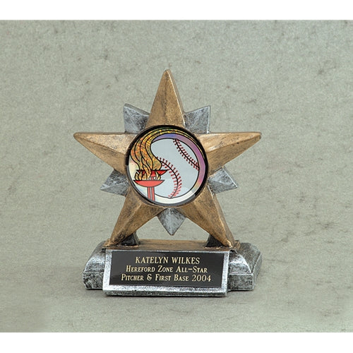 5" Star Resin With Logo Holder 3