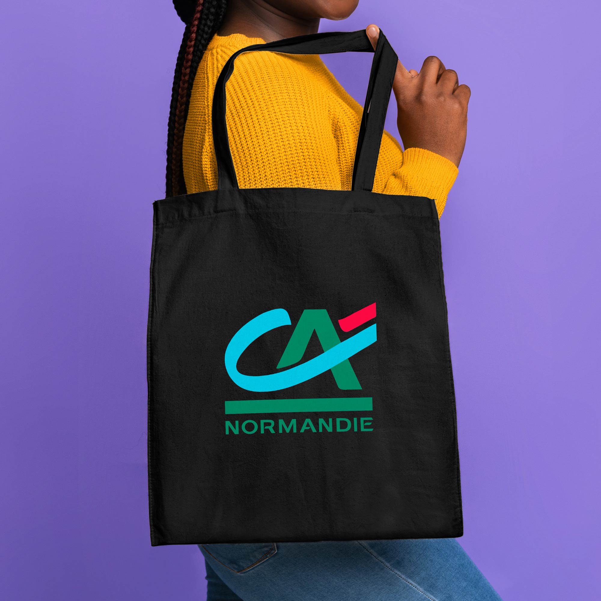 15"x16" Calico Cotton Tote Bag - 140GSM 24