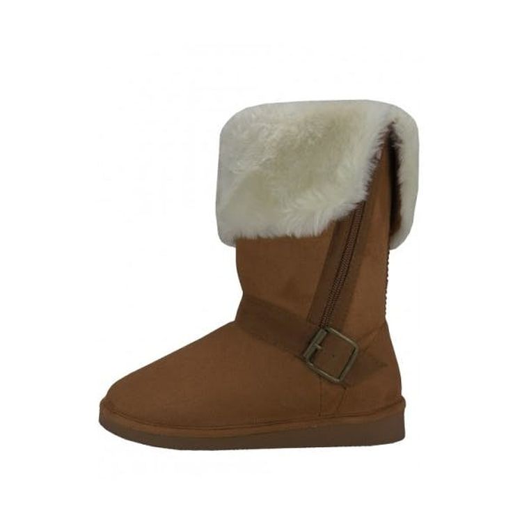 Women's Winter Boots - Beige Faux Fur Lining Sizes 6-11 2