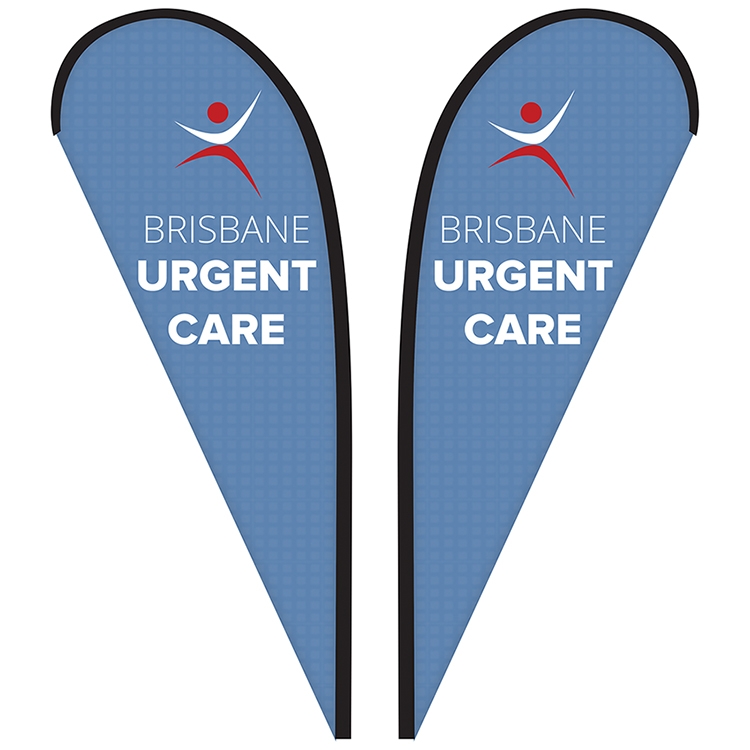 8' Double Sided Custom Portable Teardrop Banners 10