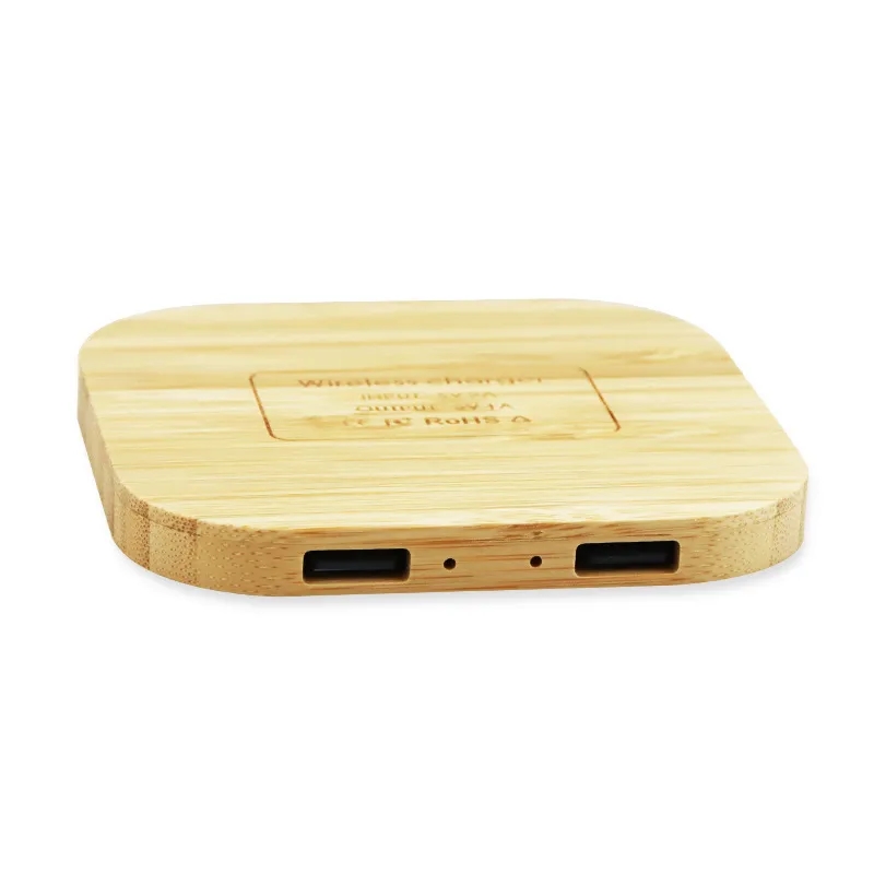 Bamboo Square Wireless Charger 5