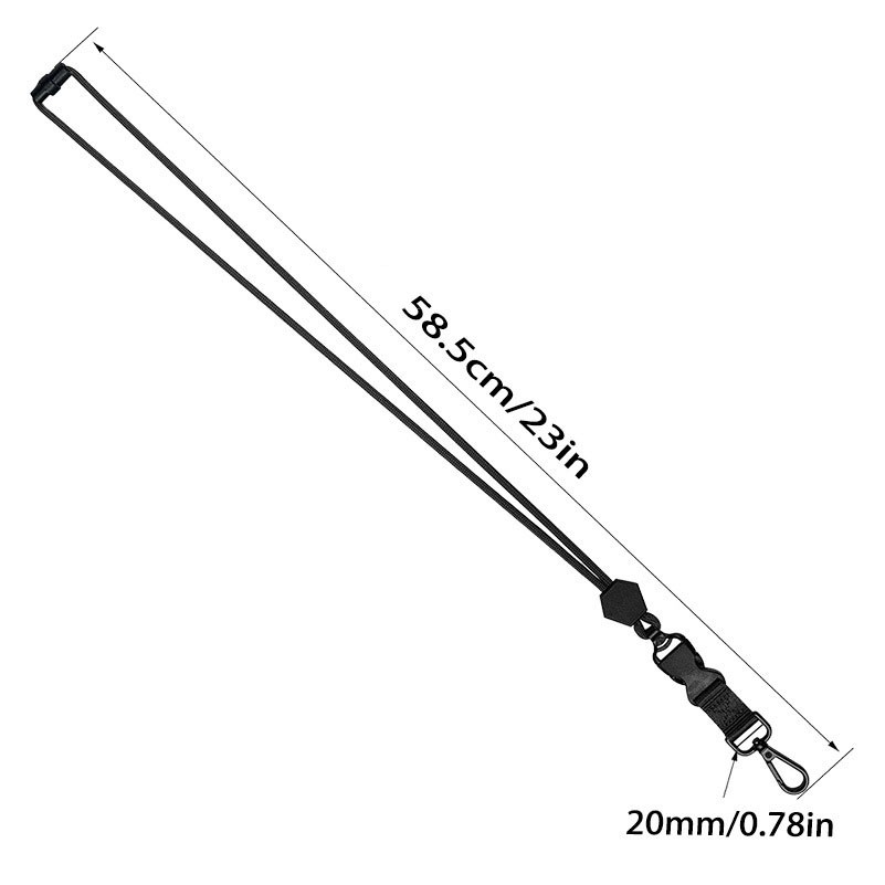 Adjustable Round Cord Neck Key Lanyard 2