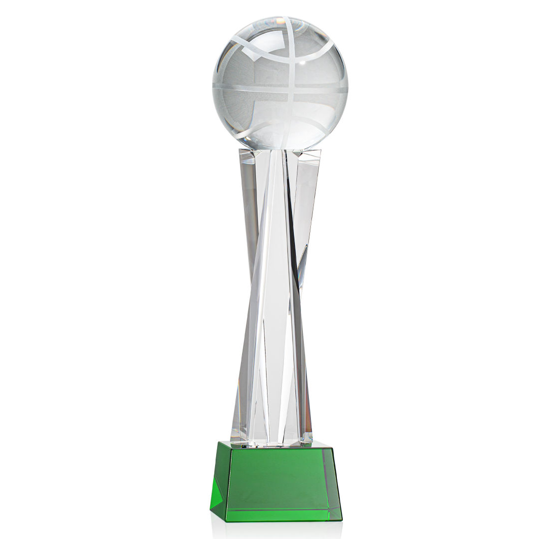Basketball Award on Grafton Base - Green 2