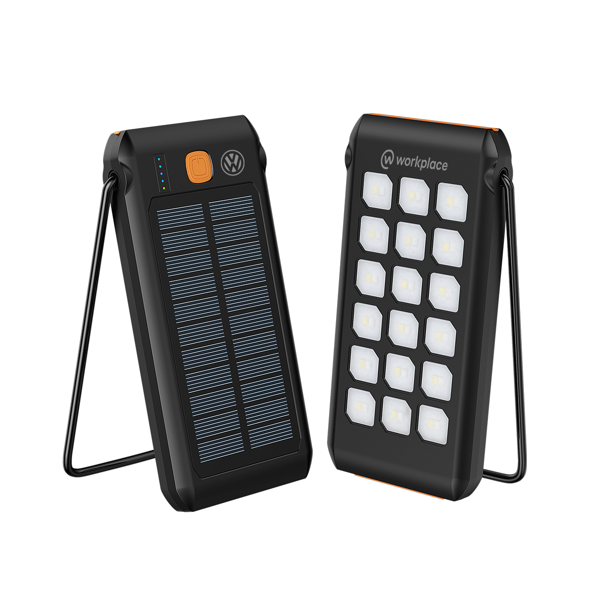 Waterproof Solar Power Bank with 500 Lumen Flash Light and Stand PD 20W 11