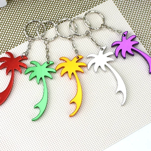 Logo Palm Tree Bottle Opener Key Rings 2