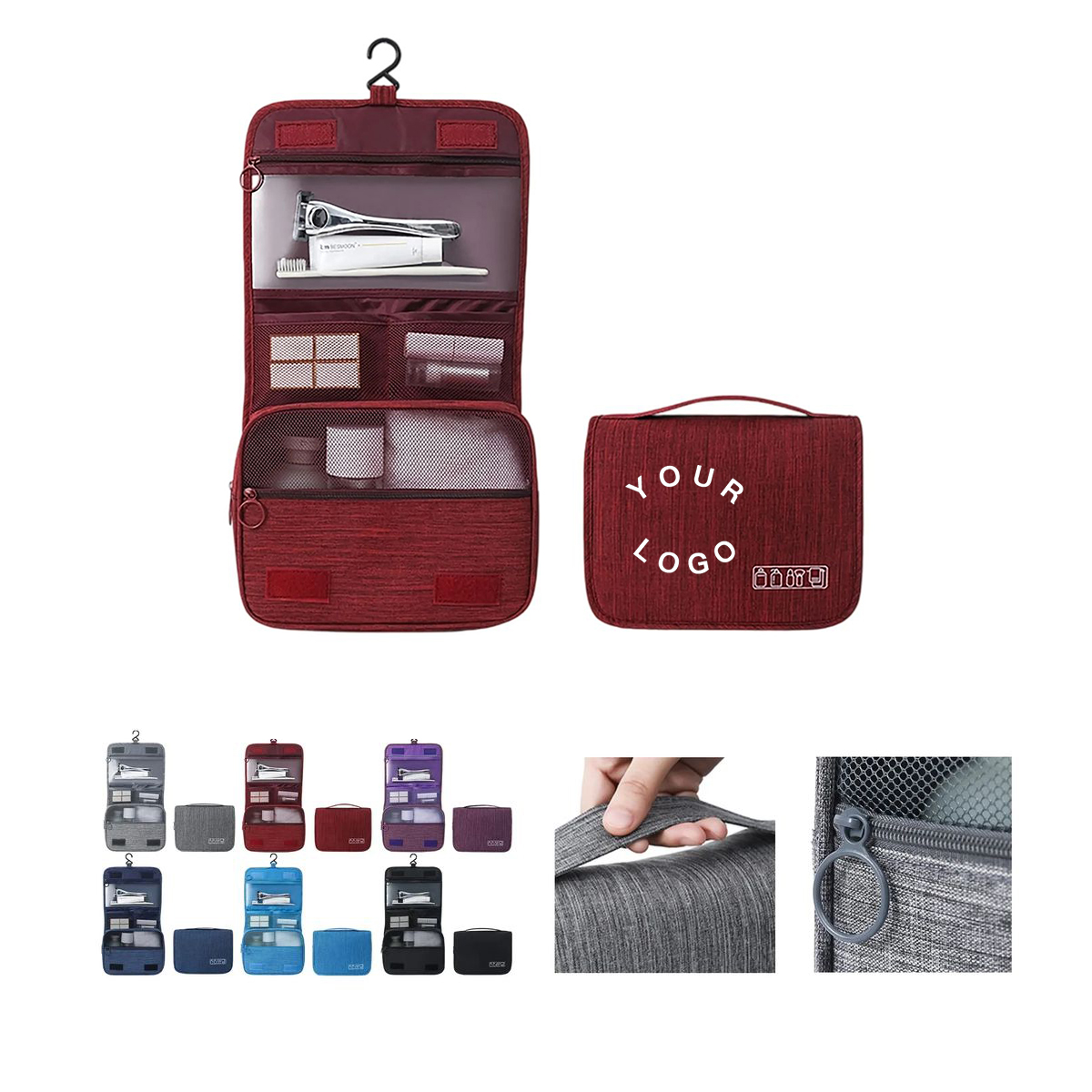 Polyester Hanging Makeup Travel Bag 3