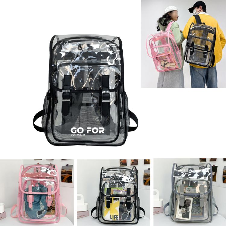 Large Clear PVC Backpacks for School 2