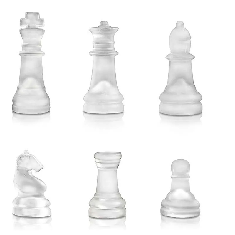 Crystal glass chess set 5
