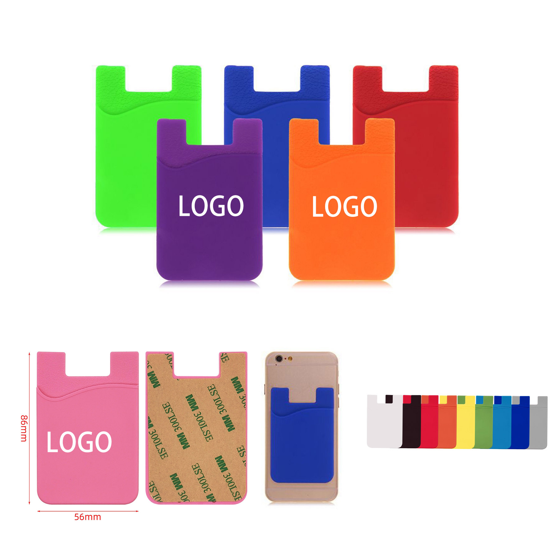Polyester Lanyard With Double Transparent Card Badge Holder 2