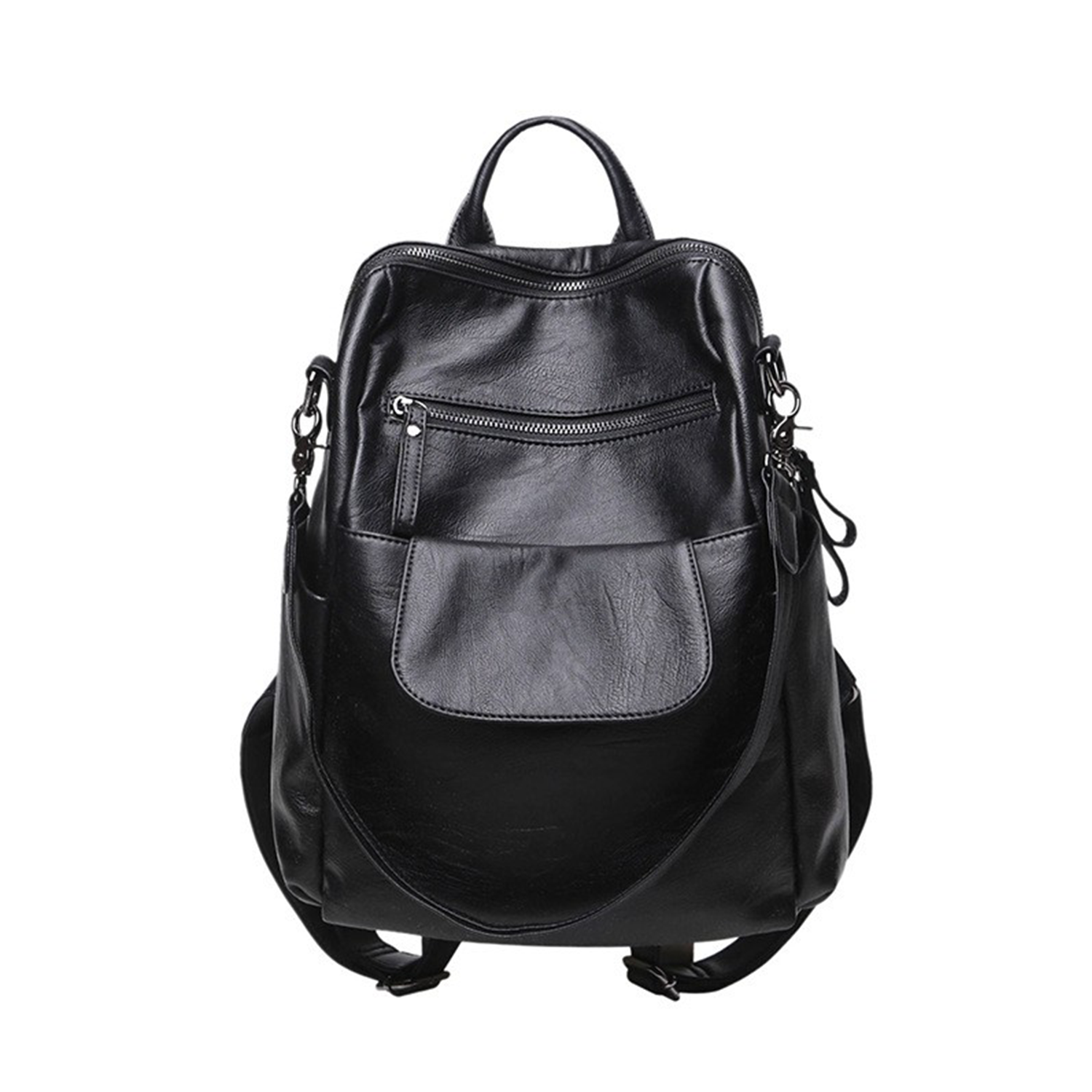 Large Fashion PU Leather Backpack Purse 4