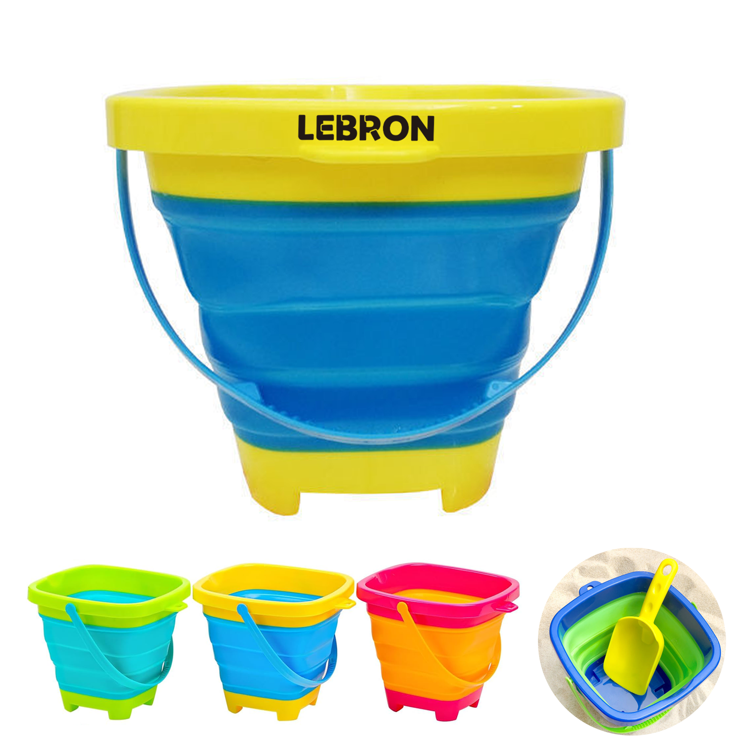 Plastic Beach Sand Shovel and Pail 2