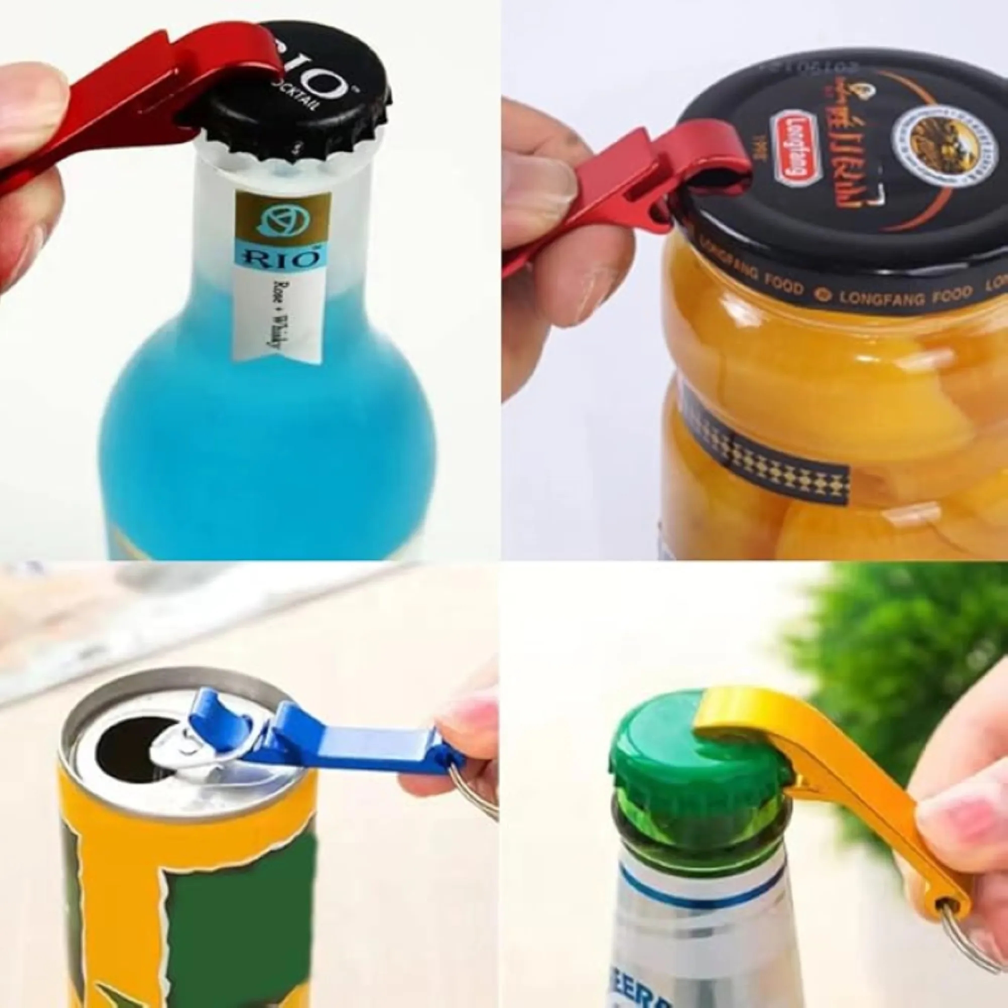 Aluminum Alloy Bottle Opener Keychain 2