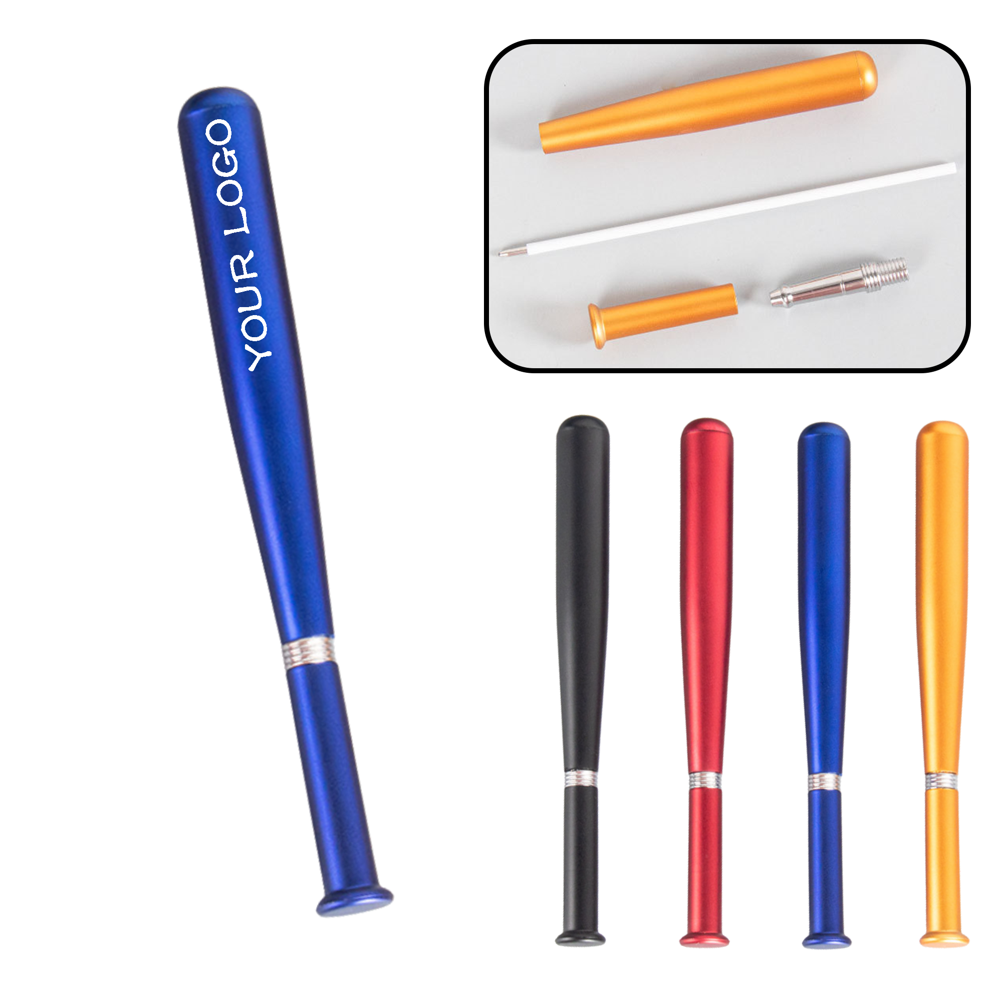 MOQ 20 PCS Baseball-Themed Bat Pens 2