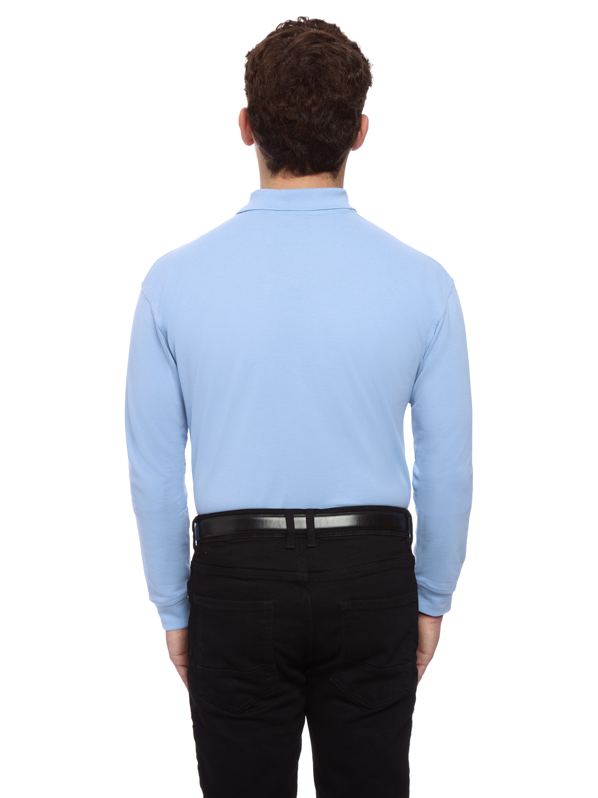 Blue Generation - Men's Pocketless Superblend Long Sleeve Polo 20