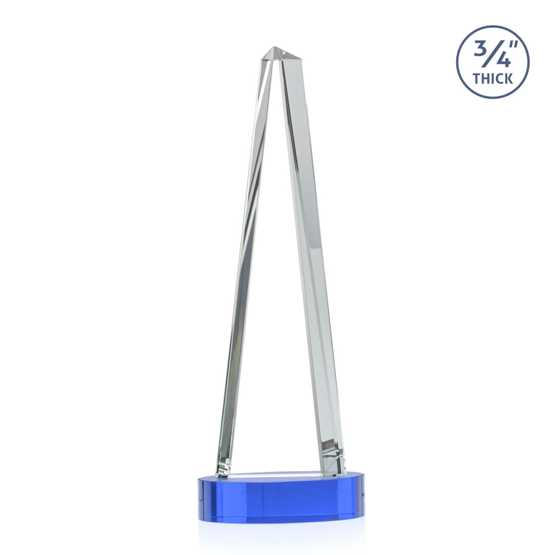 Majestic Tower VividPrint™ Award on Alberton Base - Sky Blue 10